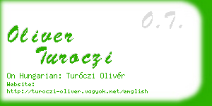 oliver turoczi business card