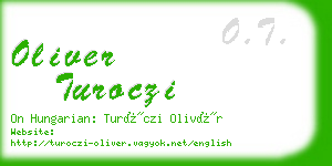 oliver turoczi business card
